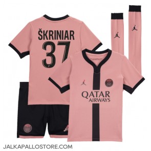 Paris Saint-Germain Milan Skriniar #37 Kolmaspaita Lapsille 2024-25 Lyhythihainen (+ shortsit)